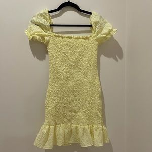 Yellow Zara dress